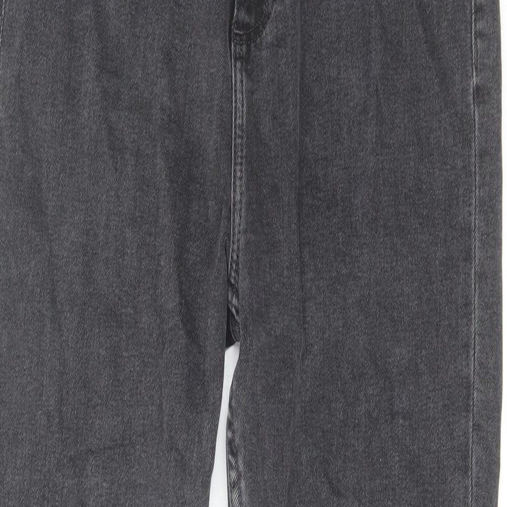 Primark Womens Grey Cotton Skinny Jeans Size 12 L30 in Regular Zip