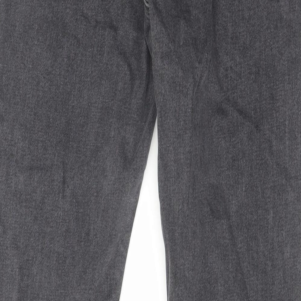Primark Womens Grey Cotton Skinny Jeans Size 12 L30 in Regular Zip