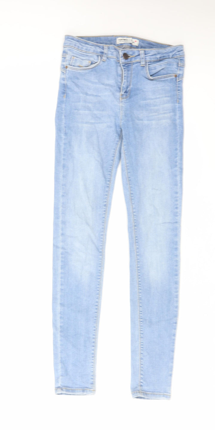 Koton Jeans Womens Blue Cotton Skinny Jeans Size 24 in L27 in Regular Zip
