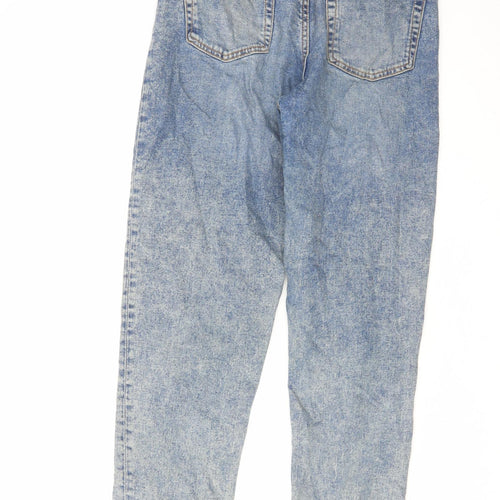 H&M Womens Blue Cotton Skinny Jeans Size 10 L29 in Regular Zip
