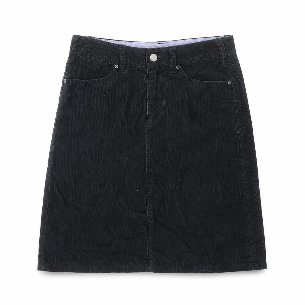 Gap Womens Black Cotton A-Line Skirt Size 6 Zip