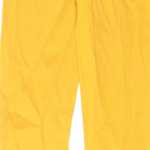 Denim & Co. Womens Yellow Cotton Skinny Jeans Size 10 L31 in Regular Zip