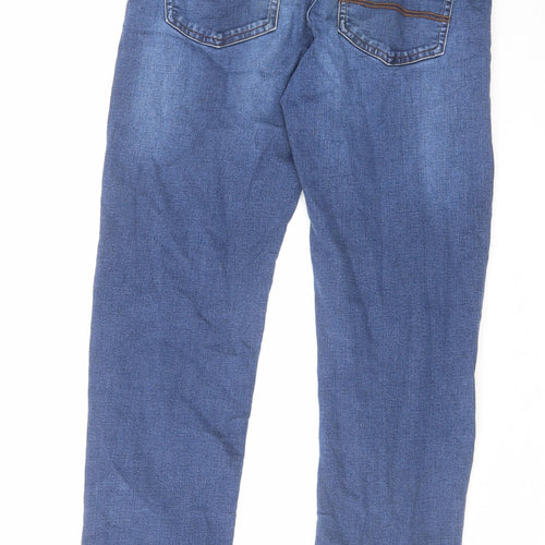 NEXT Boys Blue Cotton Straight Jeans Size 14 Years Regular Zip