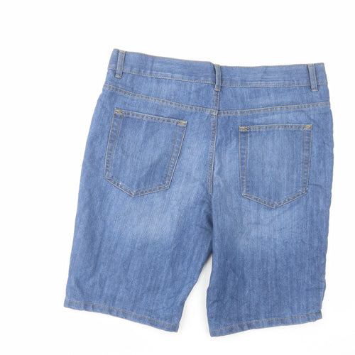 Denim & Co. Mens Blue Cotton Chino Shorts Size 36 in L11 in Regular Button