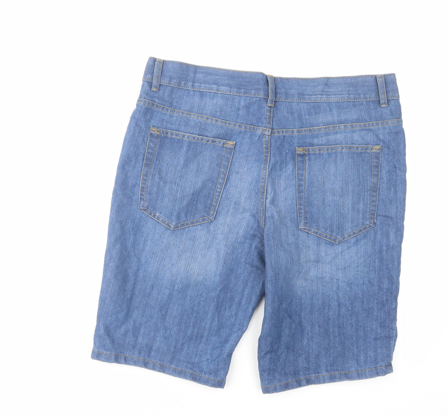 Denim & Co. Mens Blue Cotton Chino Shorts Size 36 in L11 in Regular Button