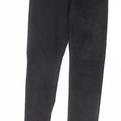 Denim & Co. Womens Black Cotton Skinny Jeans Size 10 L30 in Regular Zip