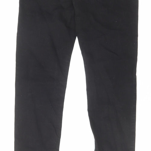 Denim & Co. Womens Black Cotton Skinny Jeans Size 10 L30 in Regular Zip