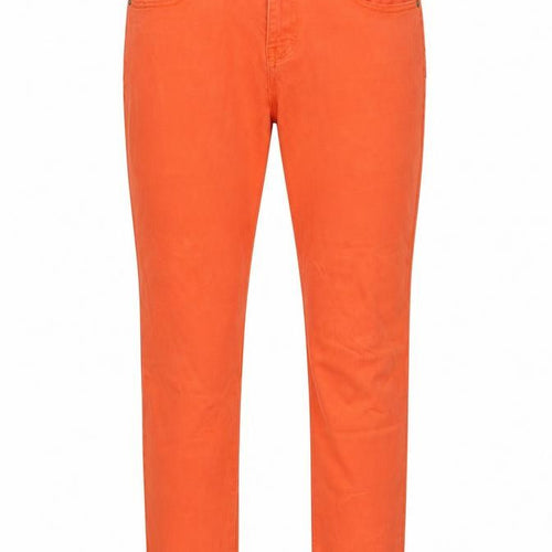 Gap Womens Orange Cotton Tapered Jeans Size 10 L29 in Regular Zip