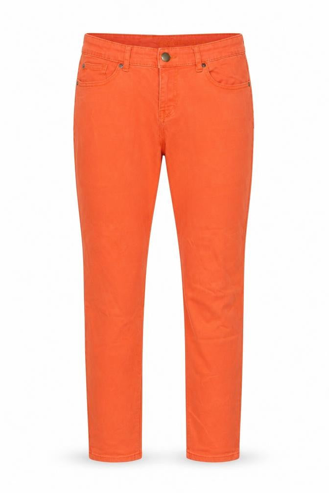 Gap Womens Orange Cotton Tapered Jeans Size 10 L29 in Regular Zip