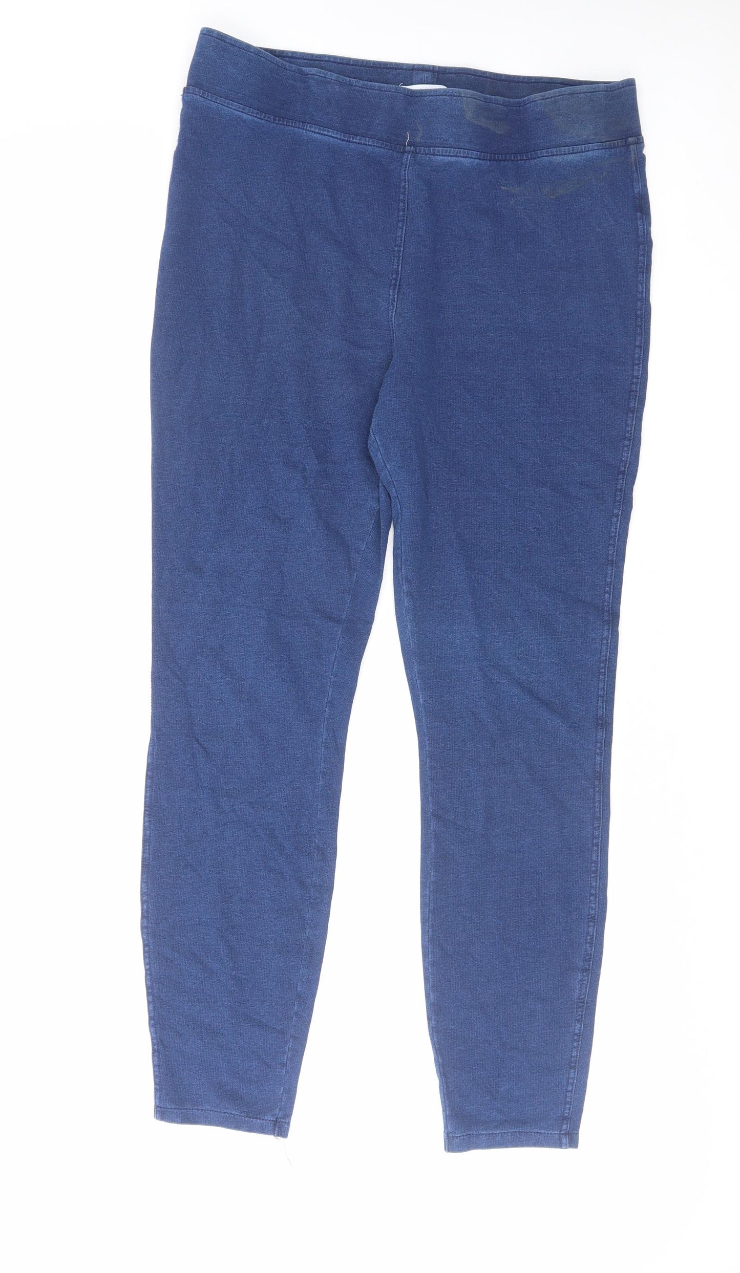 Papaya Womens Blue Cotton Jegging Jeans Size 14 L28 in Regular