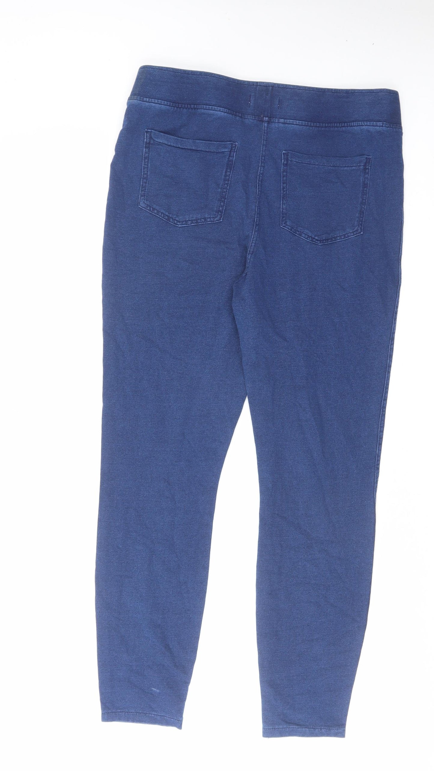 Papaya Womens Blue Cotton Jegging Jeans Size 14 L28 in Regular