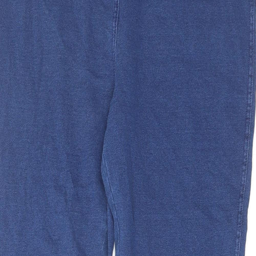 Papaya Womens Blue Cotton Jegging Jeans Size 14 L28 in Regular