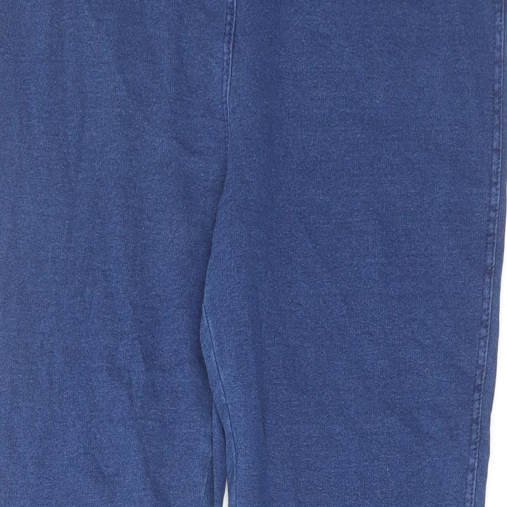 Papaya Womens Blue Cotton Jegging Jeans Size 14 L28 in Regular