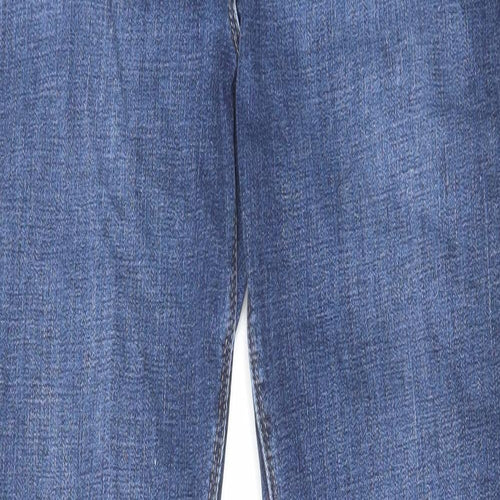 NEXT Womens Blue Cotton Skinny Jeans Size 16 L31 in Regular Zip