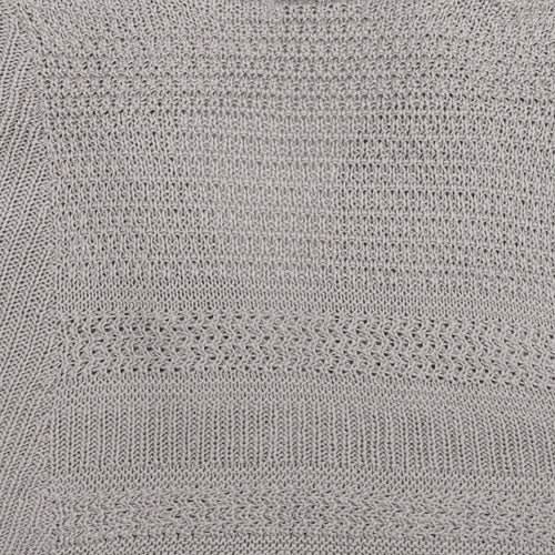 Marks and Spencer Womens Grey V-Neck Acrylic Cardigan Jumper Size 18