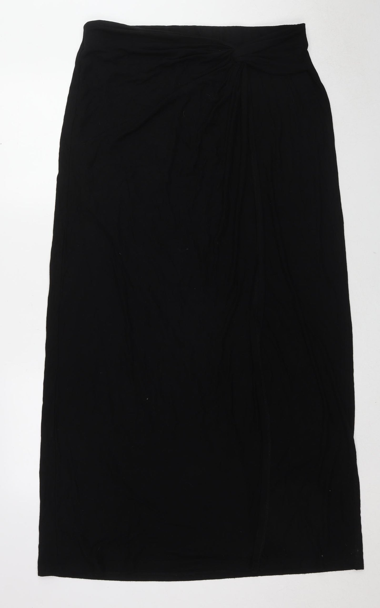 NEXT Womens Black Viscose Maxi Skirt Size 18