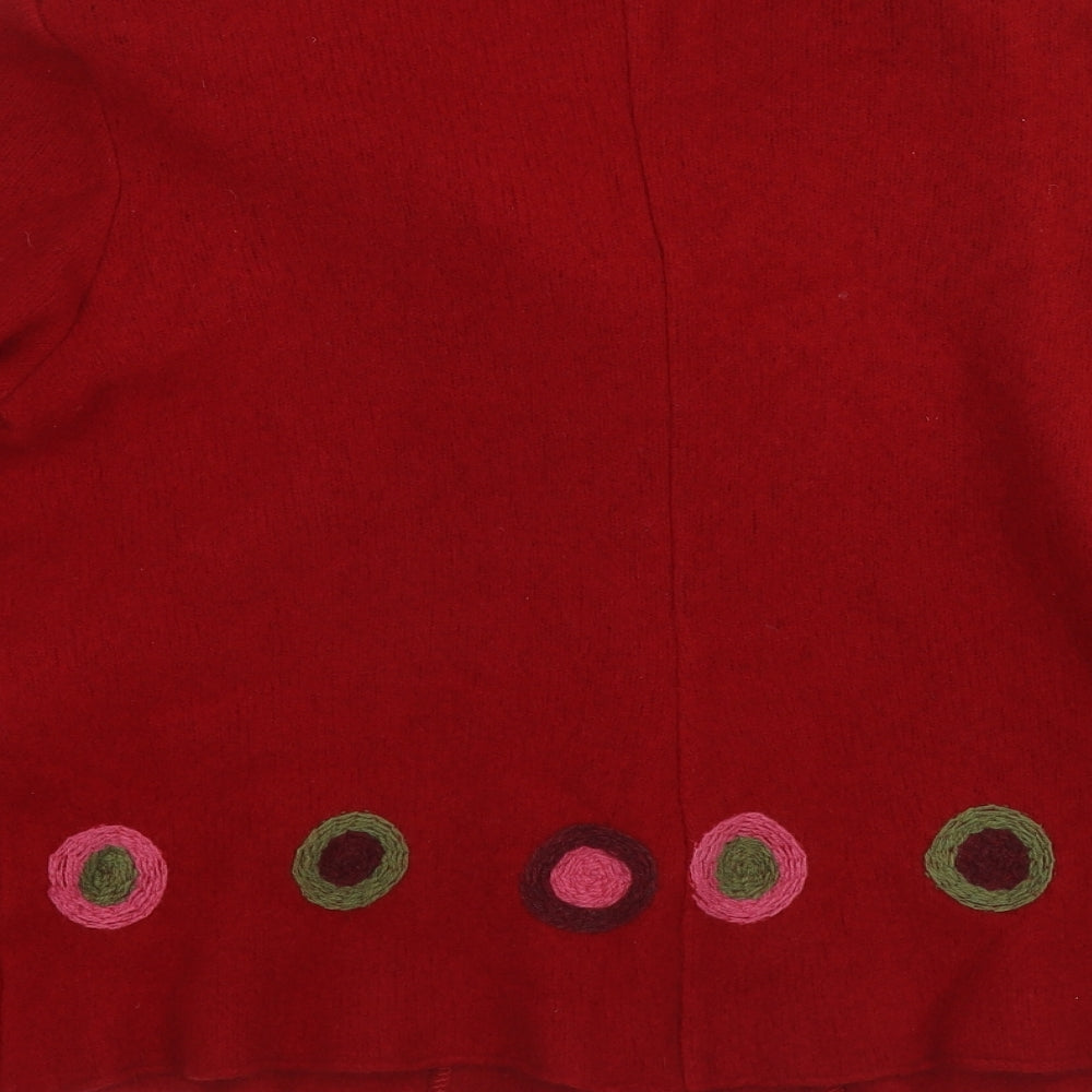 Henrietta Park London Womens Red Jacket Size XL Button