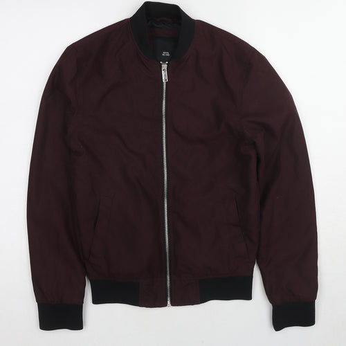 River Island Mens Red Jacket Size 2XS Zip