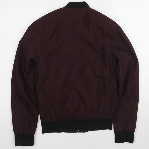 River Island Mens Red Jacket Size 2XS Zip