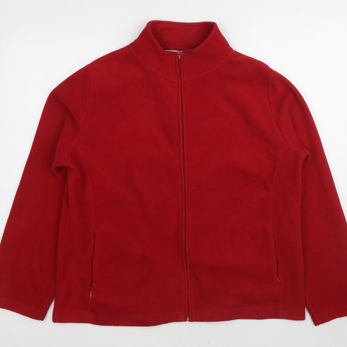 EWM Womens Red Jacket Size 18 Zip - Size 18-20