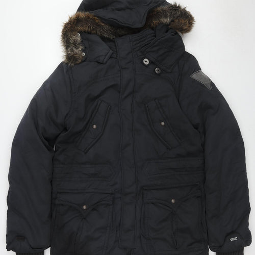 Levi's Womens Black Puffer Jacket Jacket Size M Zip
