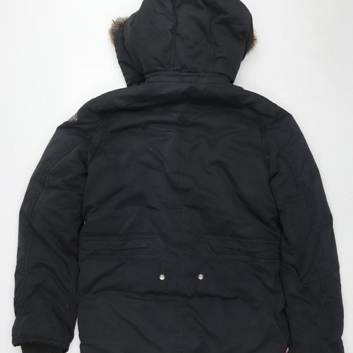 Levi's Womens Black Puffer Jacket Jacket Size M Zip