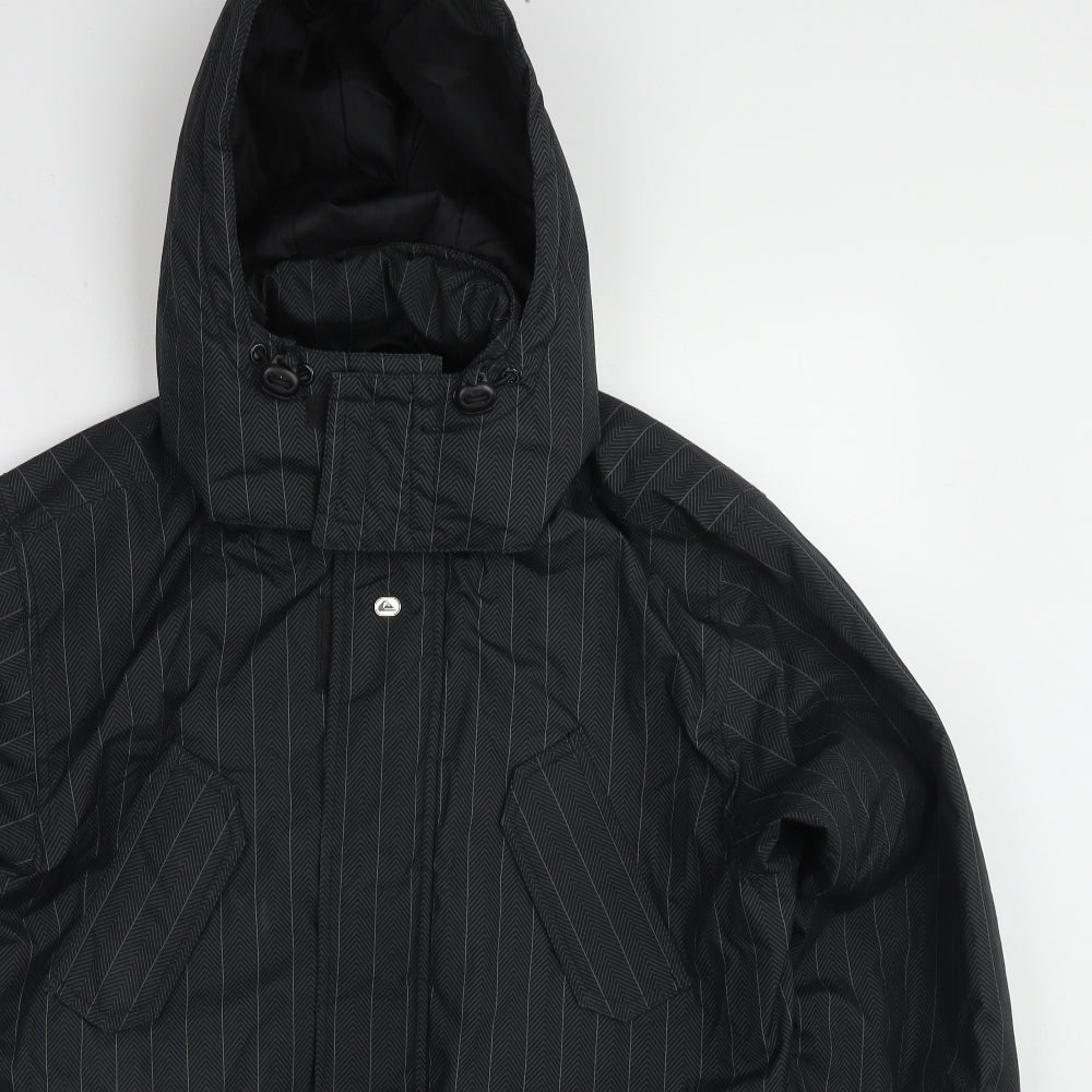 Quiksilver Mens Black Jacket Size S Zip