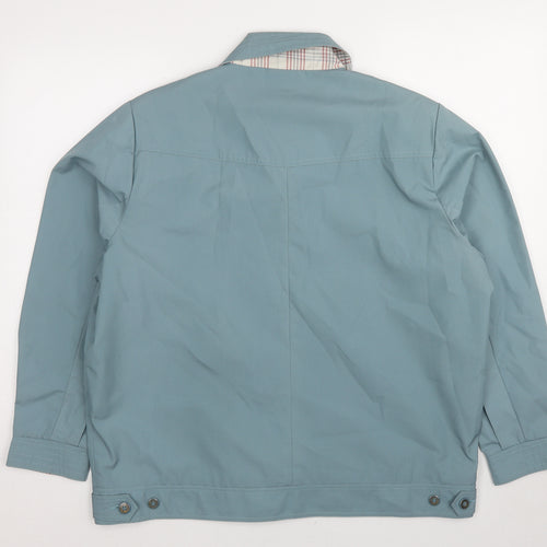 David Barry Womens Blue Jacket Size 18 Button