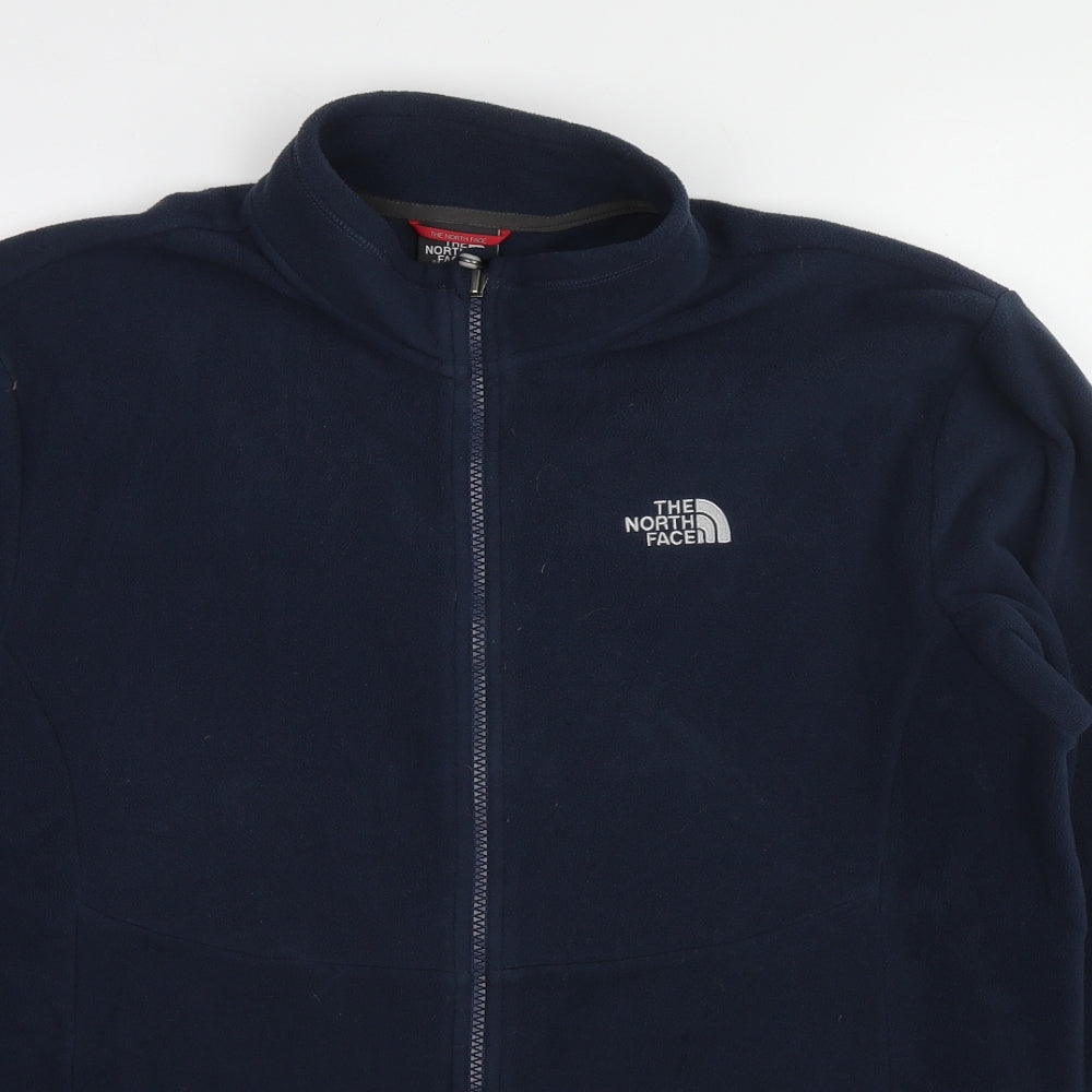 The North Face Mens Blue Jacket Size L Zip