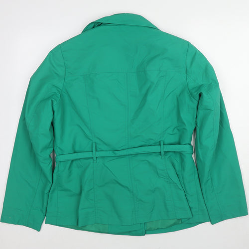 Marks and Spencer Womens Green Jacket Size 14 Button