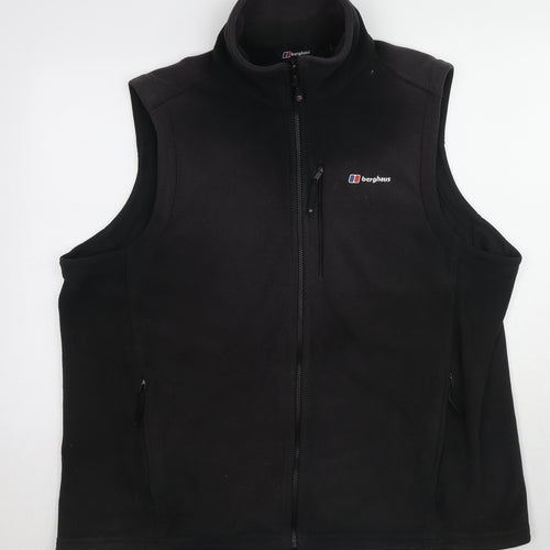 Berghaus Mens Black Gilet Jacket Size 2XL Zip