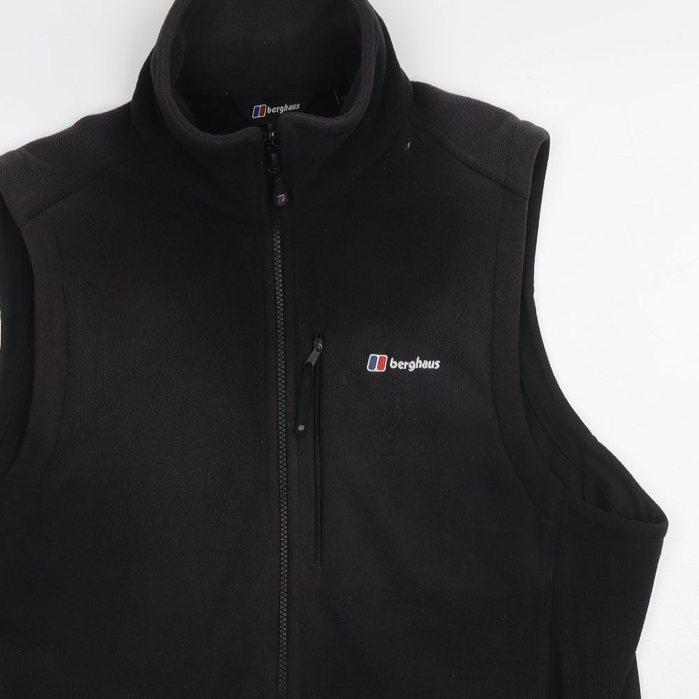Berghaus Mens Black Gilet Jacket Size 2XL Zip