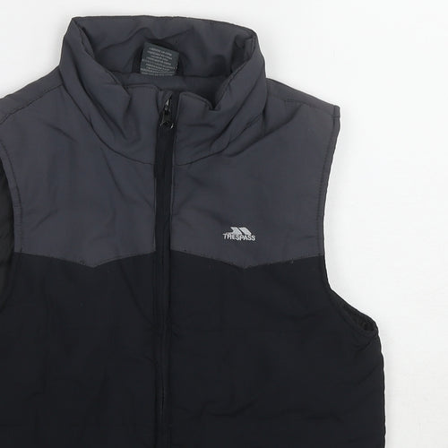 Trespass Boys Black Gilet Jacket Size 9-10 Years Zip