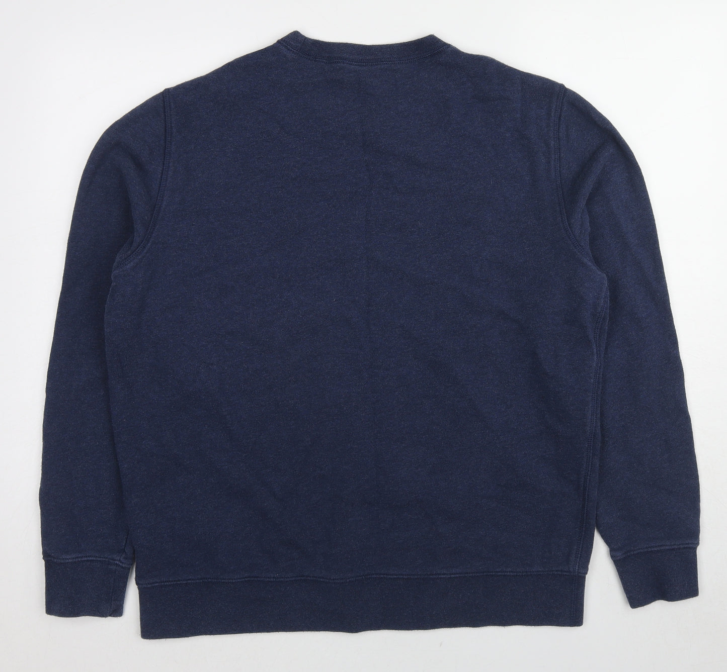 Marks and Spencer Mens Blue Cotton Pullover Sweatshirt Size XL