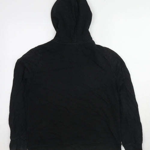 Divided by H&M Womens Black Cotton Full Zip Hoodie Size 16 Zip