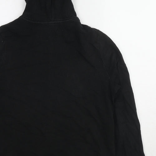 Divided by H&M Womens Black Cotton Full Zip Hoodie Size 16 Zip