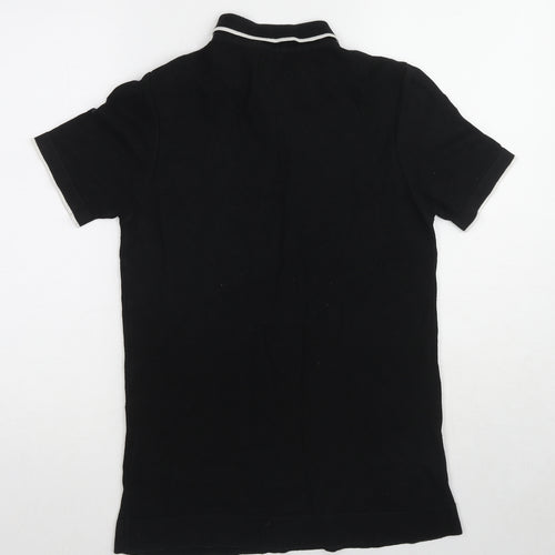 Burton Mens Black Cotton Polo Size XS Collared Pullover