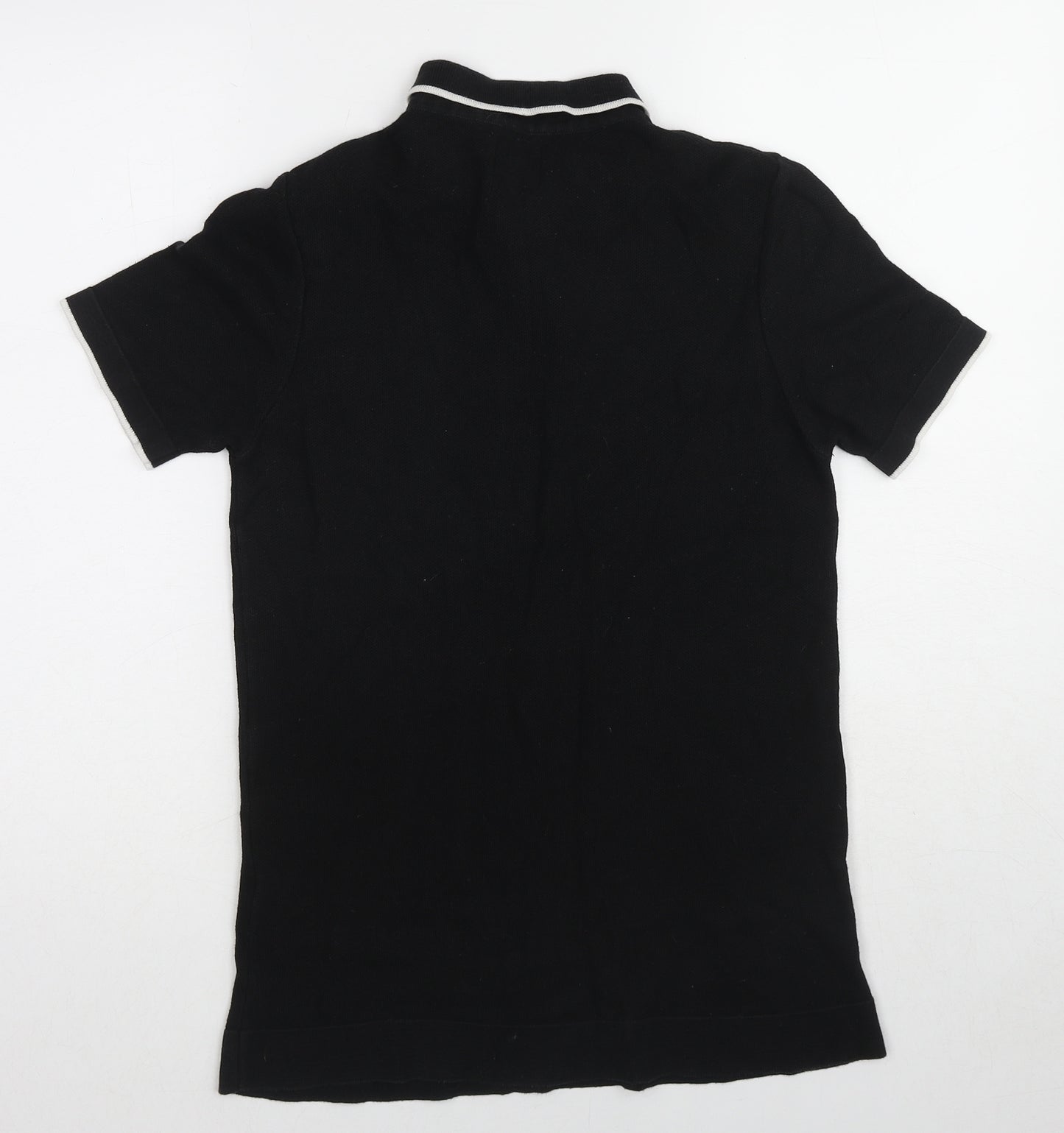 Burton Mens Black Cotton Polo Size XS Collared Pullover