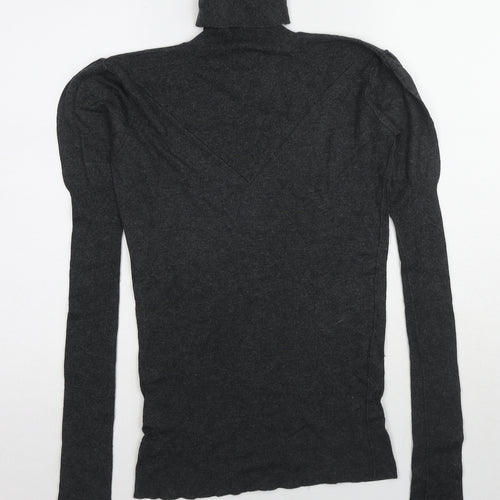 DAY Birger et Mikkelsen Womens Grey Roll Neck Viscose Pullover Jumper Size M
