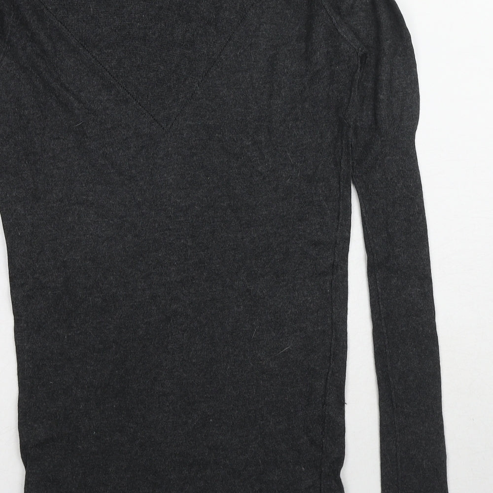 DAY Birger et Mikkelsen Womens Grey Roll Neck Viscose Pullover Jumper Size M