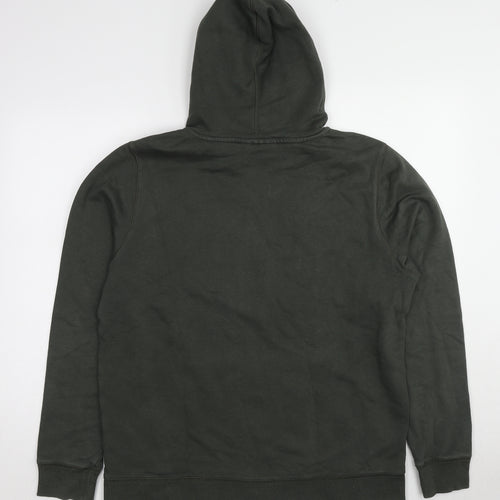 Under armour Mens Green Cotton Full Zip Hoodie Size L