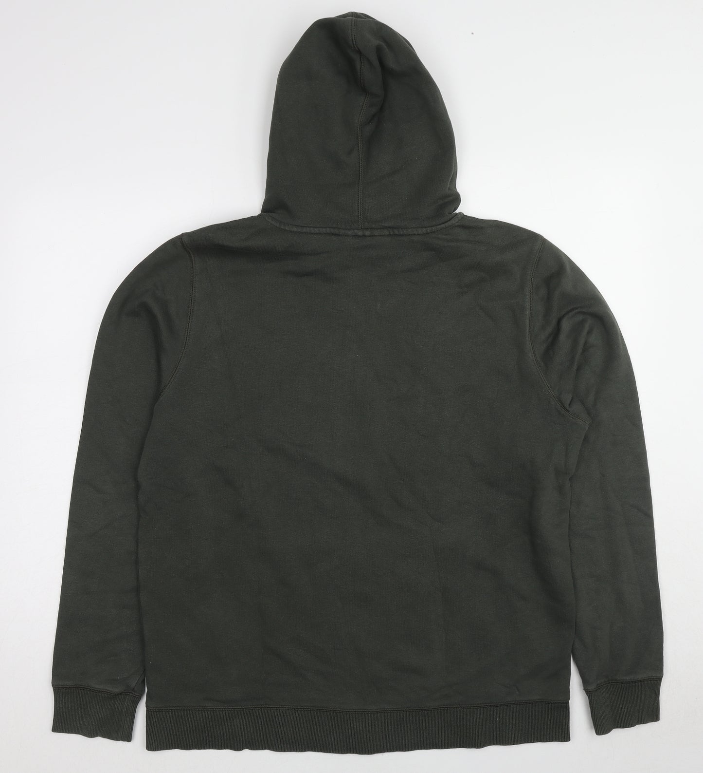 Under armour Mens Green Cotton Full Zip Hoodie Size L