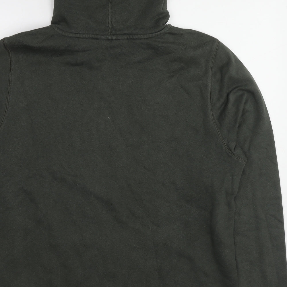 Under armour Mens Green Cotton Full Zip Hoodie Size L