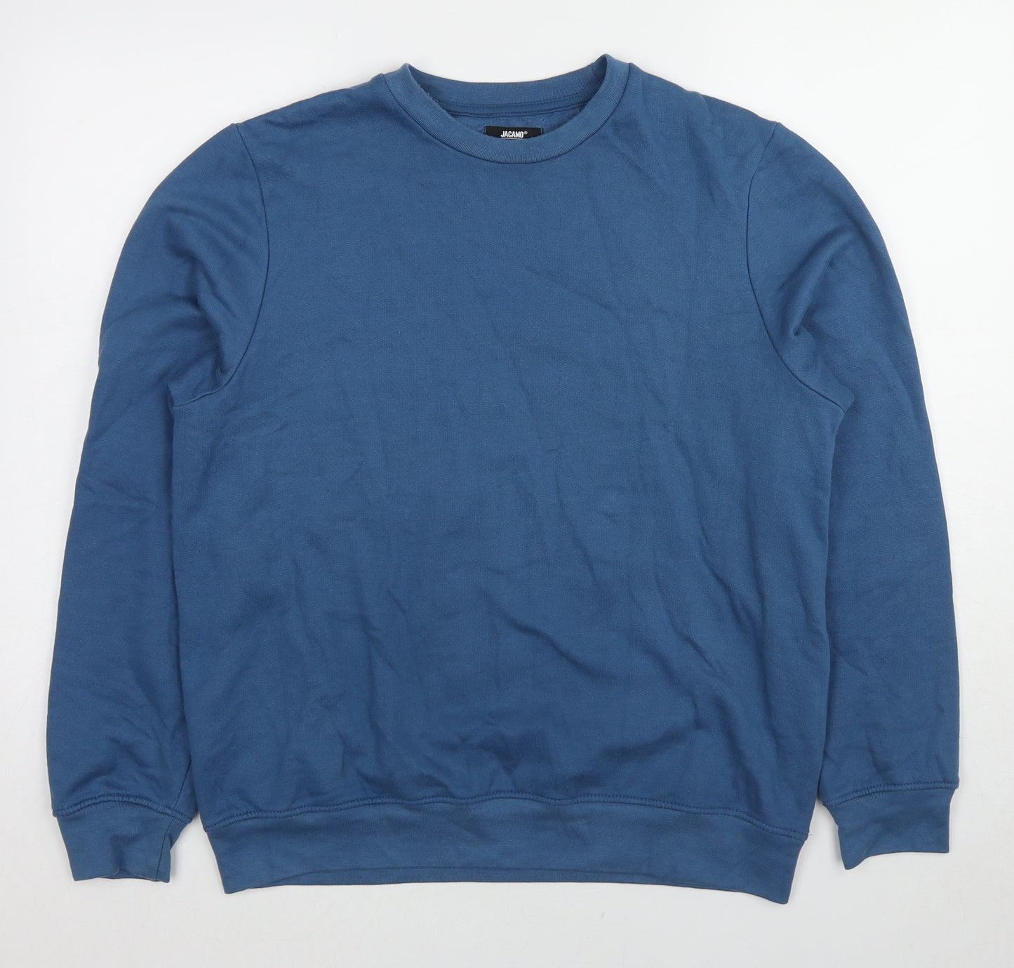 Jacamo Mens Blue Cotton Pullover Sweatshirt Size M