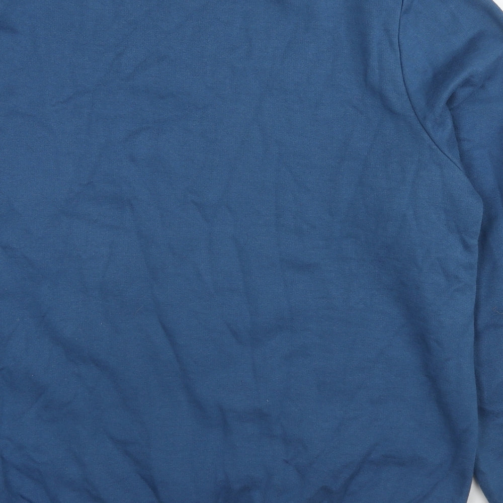 Jacamo Mens Blue Cotton Pullover Sweatshirt Size M