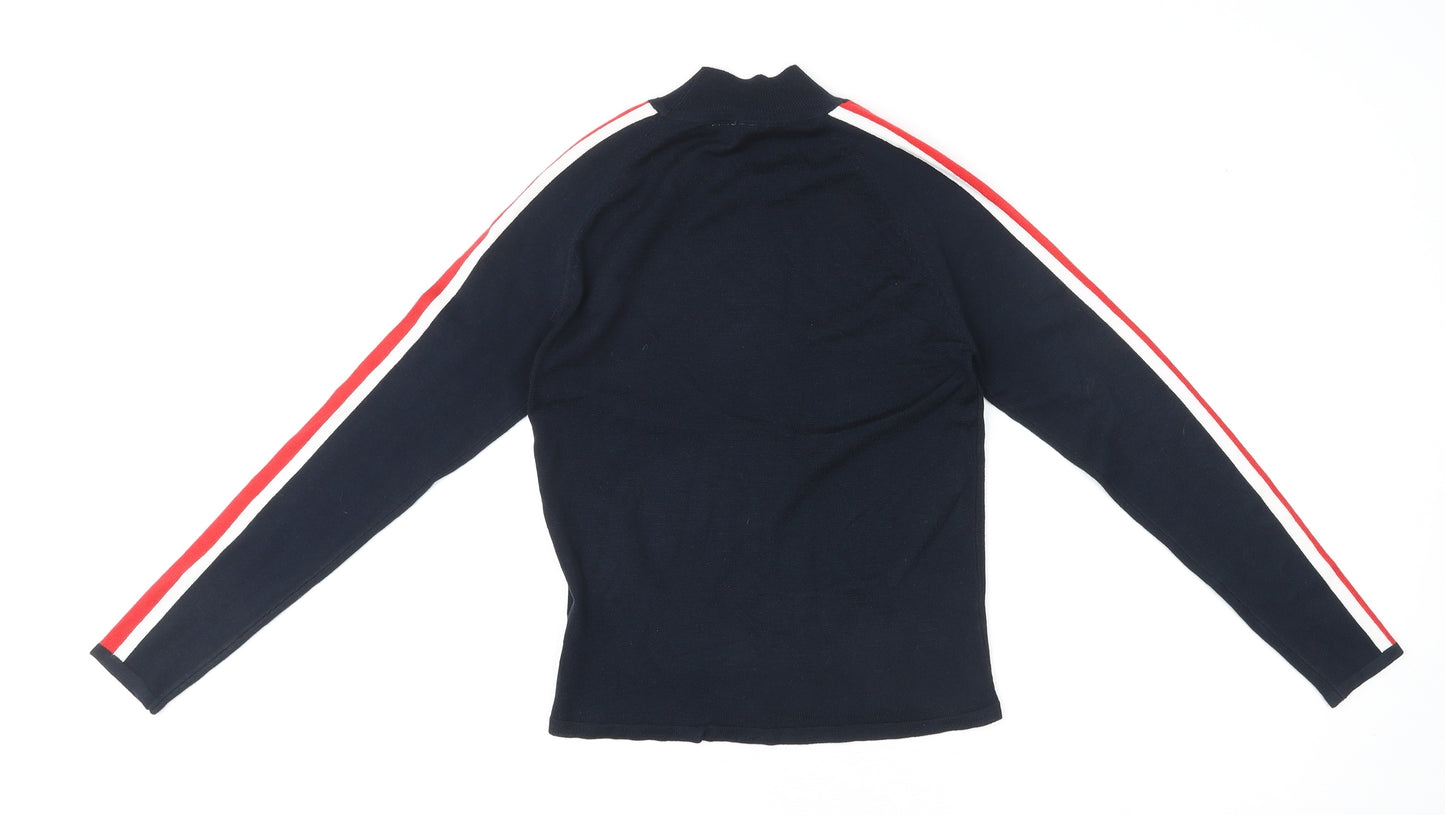 H&M Womens Multicoloured Viscose Basic T-Shirt Size XS High Neck