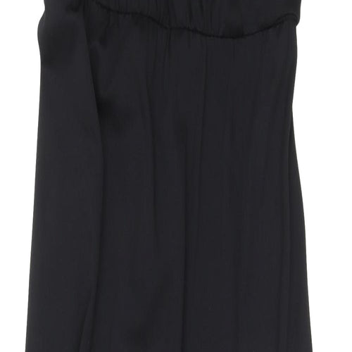 Berkertex Womens Black Polyester Maxi Size 10 V-Neck Pullover