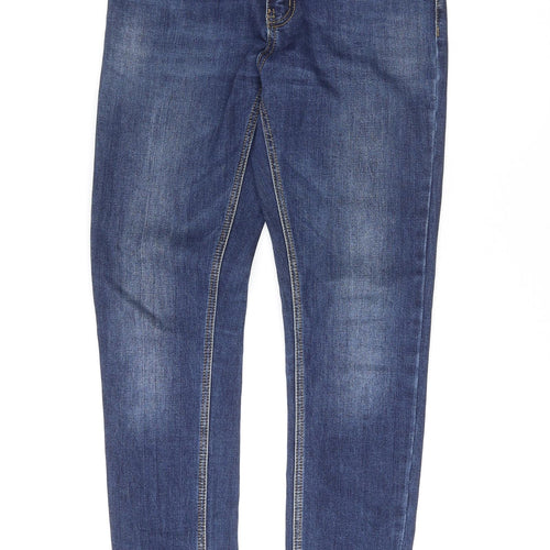 Vigneaud Womens Blue Cotton Skinny Jeans Size 29 in L33 in Regular Zip