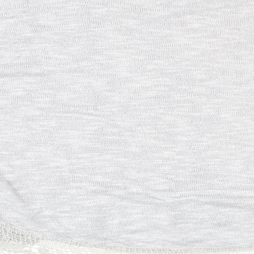 New Look Womens Grey Round Neck Polyester Pullover Jumper Size 8