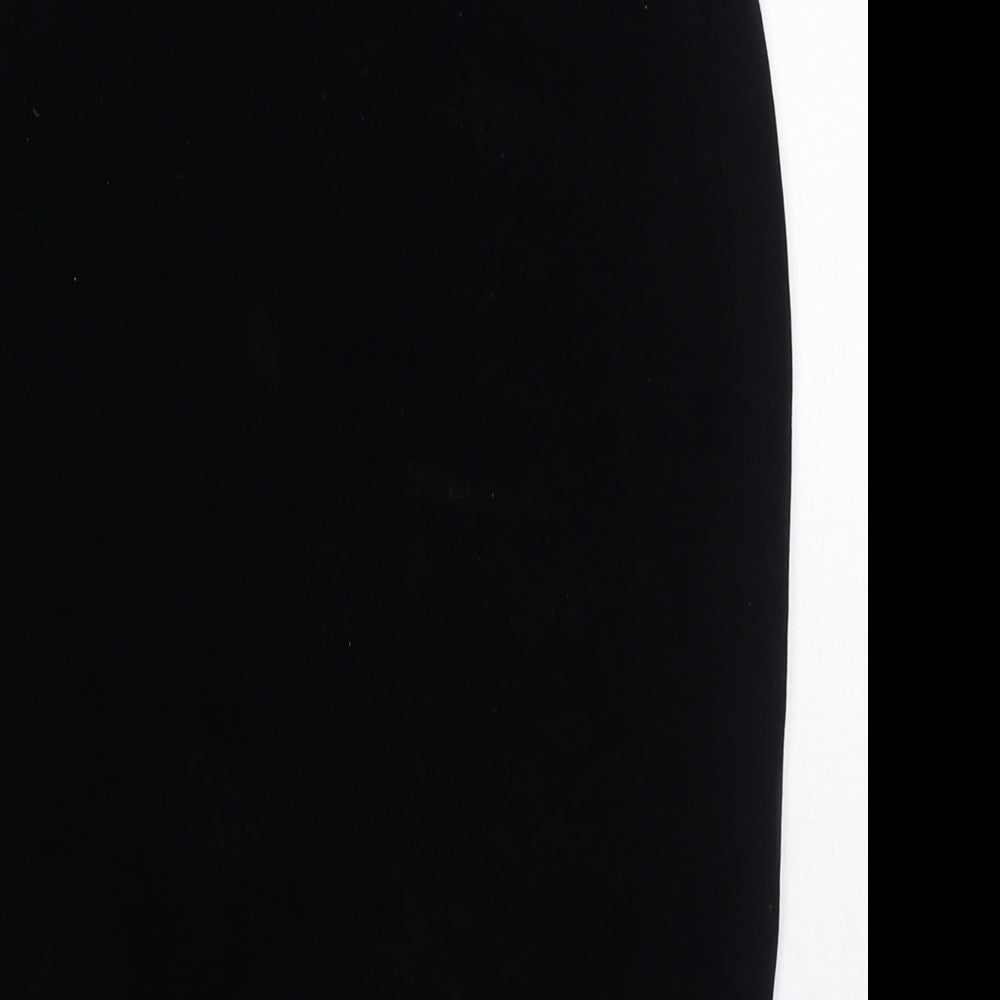 Marks and Spencer Womens Black Polyester Straight & Pencil Skirt Size 10